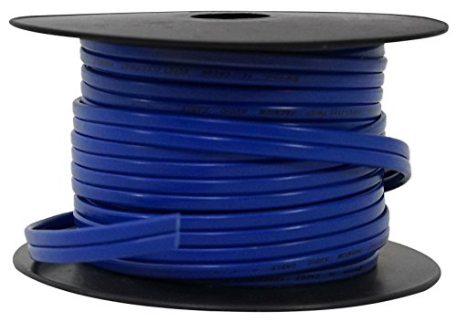 Rockville R14G50MS-BL 50 Foot Spool Marine Waterproof 14 AWG Speaker Wire, Blue
