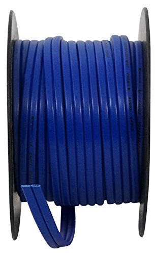 Rockville R14G50MS-BL 50 Foot Spool Marine Waterproof 14 AWG Speaker Wire, Blue