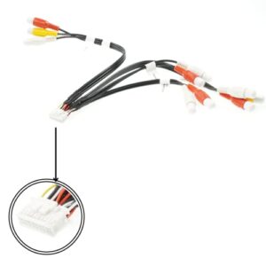 Xtenzi 20Pin RCA Cord Assembly Harness Car Audio Video Compatible with JVC Kenwood KVT-514 KVT-512 KVT-516 - XT91916