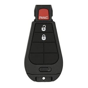 keyless2go replacement for 3 button remote key gq4-53t 56046953 ag with durashell technology