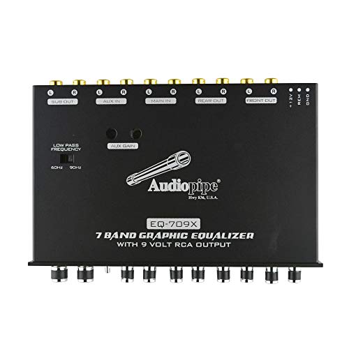 Audiopipe EQ-709X 7-Band Graphic In-Dash Equalizer