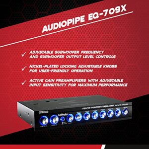 Audiopipe EQ-709X 7-Band Graphic In-Dash Equalizer