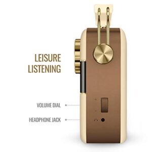 Saregama Carvaan 2.0 Portable Digital Music Player - Sound by Harman/Kardon (with 20,000 Songs) (with WiFi, Champagne Gold Color)