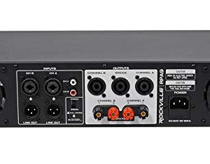 Rockville 3000 Watt Peak / 800w RMS 2 Channel Power Amplifier Pro/DJ Amp (RPA9), 18.97 x 13.97 x 3.54 inches