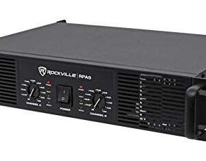 Rockville 3000 Watt Peak / 800w RMS 2 Channel Power Amplifier Pro/DJ Amp (RPA9), 18.97 x 13.97 x 3.54 inches