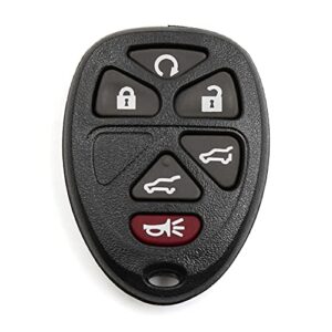 uxcell ouc60270 6 buttons key fob remote control case shell replacement for chevrolet tahoe suburban 1500 2007-2014