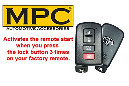 MPC Remote Starter for 2016-2019 Toyota Tacoma || 100% Plug N Play || Press OEM Key Fob 3X Lock to Start || Push to Start || Gas || USA Tech Support