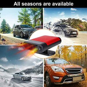 10Pcs Car Heater,12V utomobile Windscreen Fan, Portable Fan Heater & Cooler Defrost Defogger Space Automobile Heating Defrost for Fast Heating Defrost Defogger (Red)