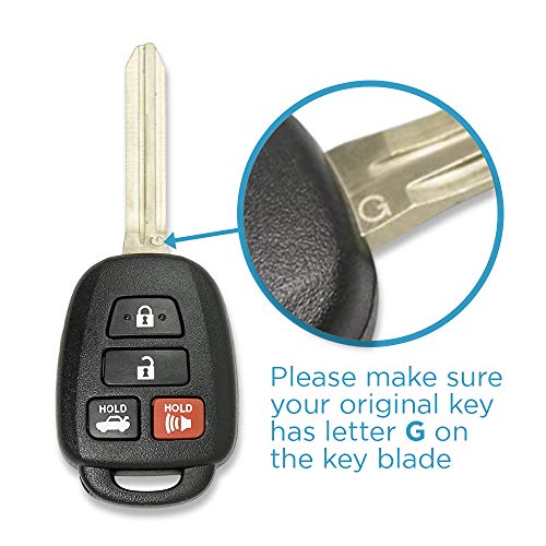 Keyless2Go Replacement for New Keyless Entry Remote Car Key for Vehicles That Use HYQ12BDM with G Chip (2 Pack)