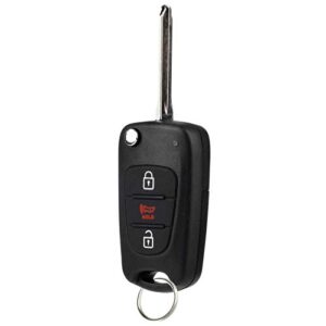 key fob fits 2012-2014 kia rio / 2010-2013 kia soul keyless entry flip remote (nyoseksam11atx)