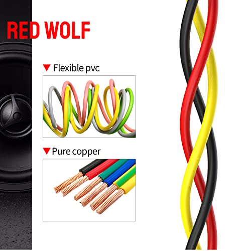 RED WOLF Radio Wire Harness Stereo MP3 CD Player Connector Plug Compatible with 2010-2017 Hyundai Elantra/Santa Fe, 2010-2018 kia Sportage/Optima/Soul