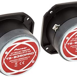 Pioneer TS-B350PRO 3-1/2" High Efficiency PRO Series Bullet Car Tweeter