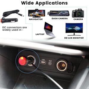 GreenYi Cigarette Lighter for Car Backup Camera, Monitor, DVR, DVD, Bluetooth Speaker, GPS, Laptop, 12V DC Cig. Lighter Charger Cord with Test Cable, DC Plug Adapter and DC Power Extension Cable