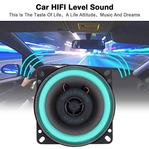 ePathChina 4 Inch 100W Universal Car HiFi Coaxial Speaker Vehicle Door Auto Audio Music Stereo Full Range Frequency Loudspeaker