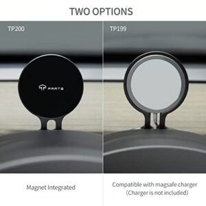 TPARTS Steering Wheel HUD Magnetic Cellphone Mount Phone Holder Stand for Tesla Model 3 / Model Y, Compatible with iPhone and Other 4.7-6.5'' Smartphones （TP200)