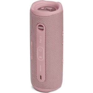 JBL Flip 6 - Waterproof Portable Bluetooth Speaker, Powerful Sound and deep bass, IPX7 Waterproof, 12 Hours of Playtime with Megen Hardshell Case - Pink