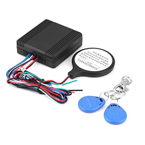 EVGATSAUTO Car Alarm System,Motorcycle ID Card Lock Anti-Theft Security System Smart Induction Sensor