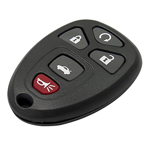 Keyless2Go Replacement for Keyless Entry Car Key Vehicles That Use 5 Button OUC60270 OUC60221, Self-programming - 2 Pack