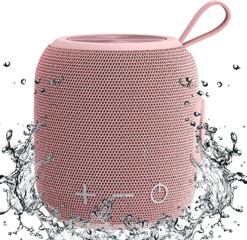 FIGMASU Bluetooth Speakers Portable Wireless Waterproof IPX7 Bluetooth 5.0 Dual Pairing Mini Shower Speaker, 24H Playtime Stereo Surround Sound, for Outdoor Travel, Pool