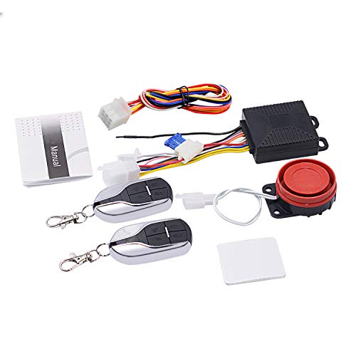 BlueFire Upgraded Motorcycle Security Kit Alarm System Engine Start Arming Disarming Anti-Hijacking Cutting Off Remote