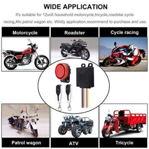 BlueFire Upgraded Motorcycle Security Kit Alarm System Engine Start Arming Disarming Anti-Hijacking Cutting Off Remote