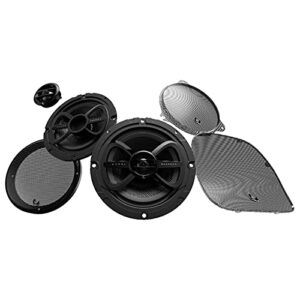 infinity kappa perfect 600x – premium 6.5″, two-way speakers for harley davidson selected touring series motorcycles, black