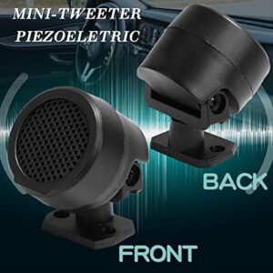 FERCAISH 4 Pcs 500W Car Speaker, TP-006A High Power Stereo Car Tweeter, Vertical Round Easy to Install Speakers for Surface Mounting on Car Truck and Boat