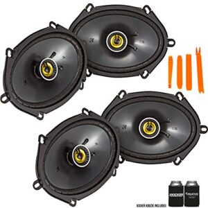 kicker 46csc684 – two pairs of cs-series csc68 6×8-inch (160x200mm) coaxial speakers, 4-ohm (2 pairs)