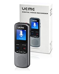digital voice recorder with bluetooth playback, small lightweight dictaphone with storage bag, warm voice sound for notes, dictation, interviews, meetings and lectures, mp3 playback, 16gb