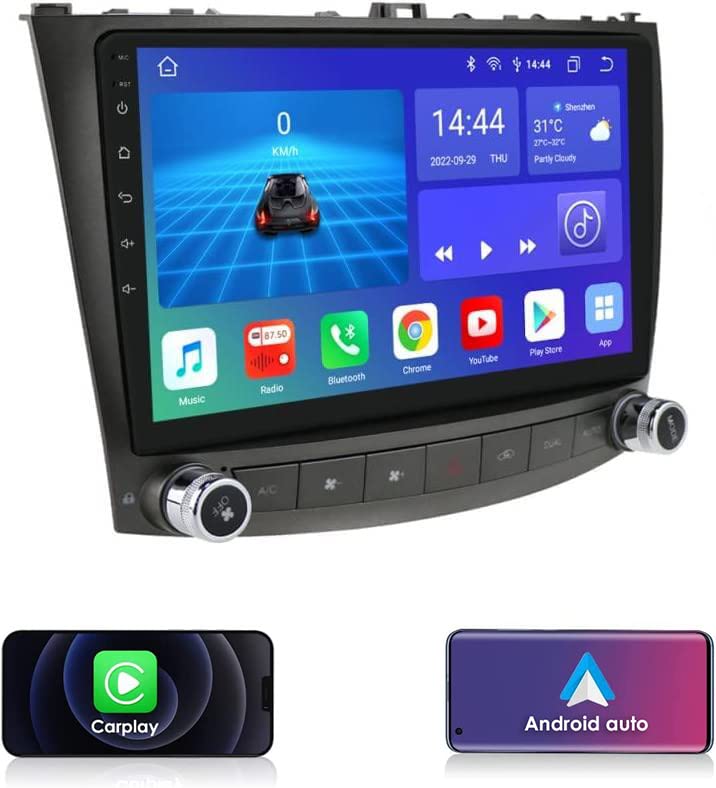 8 Core Android Car Radio for Lexus IS250 200 300 350 (2006-2012), 4GB+32GB 10.1 Inch Touch Screen Stero Support Weather Display Carplay Android Auto DSP RDS USB WiFi Bluetooth SWC 1080P