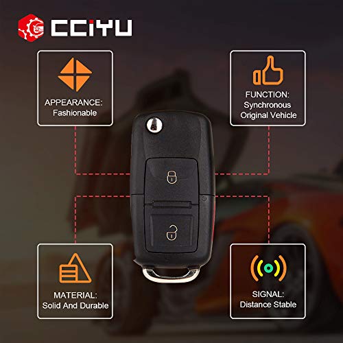 cciyu 1 X Replacement Keyless Entry Remote Control Car Key Fob 3 Buttons Replacement for 98-16 for Ford/for Lincoln/for Mazda/for Mercury Series CWTWB1U345