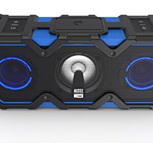 Altec Lansing Super Lifejacket Jolt - Waterproof Bluetooth Speaker, Durable & Portable Speaker with Qi Wireless Charging and Customizable Lights, Wireless Speaker for Travel & Outdoor Use