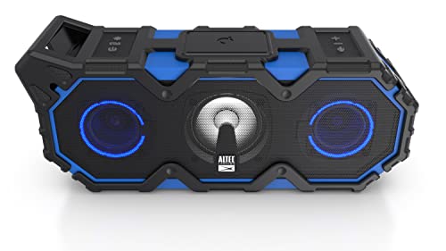 Altec Lansing Super Lifejacket Jolt - Waterproof Bluetooth Speaker, Durable & Portable Speaker with Qi Wireless Charging and Customizable Lights, Wireless Speaker for Travel & Outdoor Use