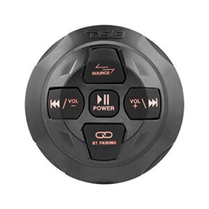DS18 BTRC-R Marine Waterproof Universal Bluetooth Streaming Audio Receiver/Controller - Works with Android and iPhone (Round)