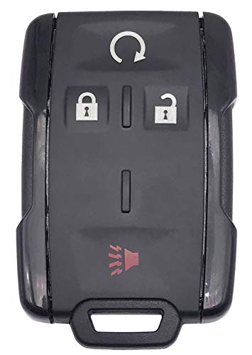 Smart Key Fob Shell Case Fit for Chevy Chevrolet Silverado Colorado GMC Sierra Canyon M3N-32337100 Keyless Entry Remote Control Car Key Fob Outer Cover (Black)