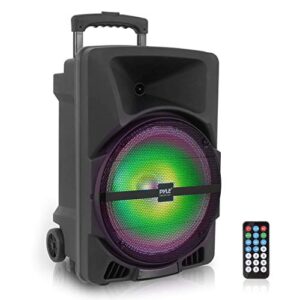 Wireless Portable PA Speaker System -1200W High Powered Bluetooth Compatible Indoor and Outdoor & FM Radio -PPHP1544B & Pro Includes 15ft XLR Cable to 1/4'', Black, 10.10in. x 5.00in. x 3.30in.