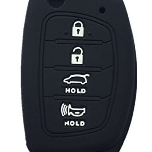 Rpkey Silicone Keyless Entry Remote Control Key Fob Cover Case protector Replacement Fit For 2013 2014 2015 Hyundai Santa Fe Sonata XL ix35 XL ix45 TQ8-RKE-4F16 95430-4Z100