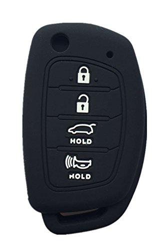 Rpkey Silicone Keyless Entry Remote Control Key Fob Cover Case protector Replacement Fit For 2013 2014 2015 Hyundai Santa Fe Sonata XL ix35 XL ix45 TQ8-RKE-4F16 95430-4Z100