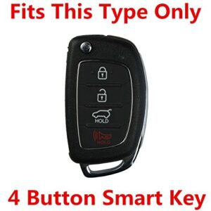 Rpkey Silicone Keyless Entry Remote Control Key Fob Cover Case protector Replacement Fit For 2013 2014 2015 Hyundai Santa Fe Sonata XL ix35 XL ix45 TQ8-RKE-4F16 95430-4Z100