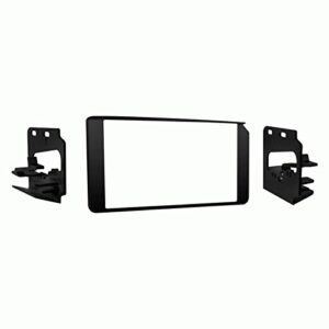 carxtc double din install car stereo dash kit for a aftermarket radio fits 1995-1999 chevy suburban, yukon and tahoe trim bezel is black