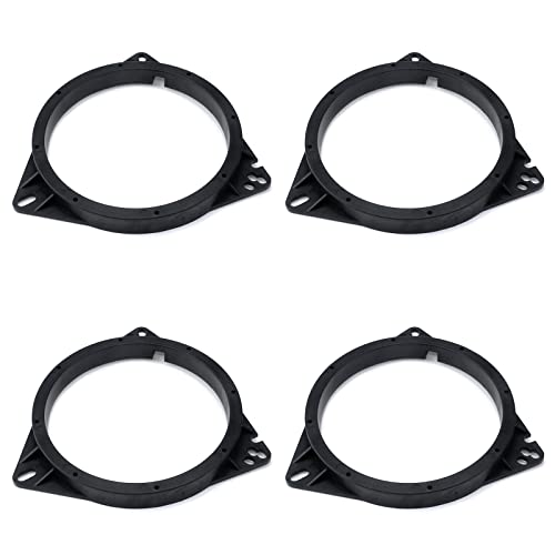 Curqia 2 Pairs Black Plastic Vehical Speaker Bracket 6.5" Car Speaker Spacer