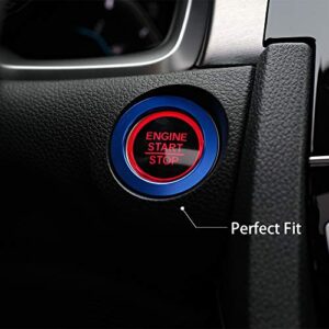 Thenice for 10th Gen Honda Civic Air Condition Knob Cover Trims, Anodized Aluminum AC Switch Temperature Climate Control Rings for Civic 2016 2017 2018 2019 2020 2021(Blue)