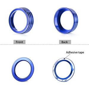 Thenice for 10th Gen Honda Civic Air Condition Knob Cover Trims, Anodized Aluminum AC Switch Temperature Climate Control Rings for Civic 2016 2017 2018 2019 2020 2021(Blue)