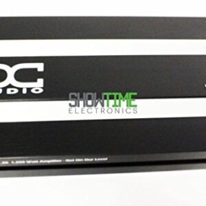 DC Audio DC1.2K-A3 1450W RMS 16V Mono Class D Car Audio Amplifier/Amp+Bass Knob