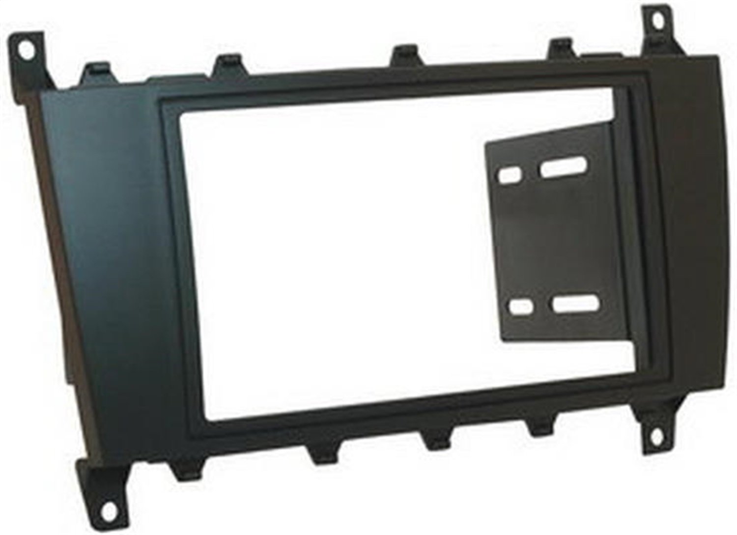 Scosche MZ2347B Compatible with 2005-07 Mercedes Benz C-Class ISO Double DIN Dash Kit Black