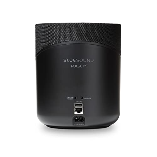 Bluesound Pulse M Omni-Hybrid Wireless Music Streaming Speaker with Bluetooth - Black - Compatible with Alexa and Siri