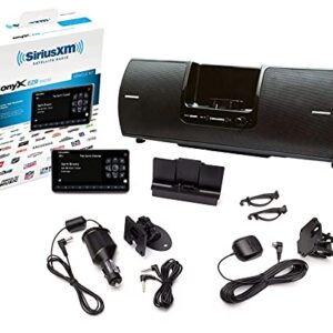 SiriusXM SXSD2 Portable Speaker Dock Audio System & SiriusXM SXEZR1V1 Onyx EZR Satellite Radio with Vehicle Kit with Get 3 Free Months Service with Subscription (Bundle)