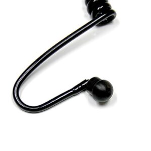 MaximalPower Twist On Replacement Black Coiled Acoustic Tube for Two-Way Radio Surveillance and Listen Only Earpiece (5 Pack)