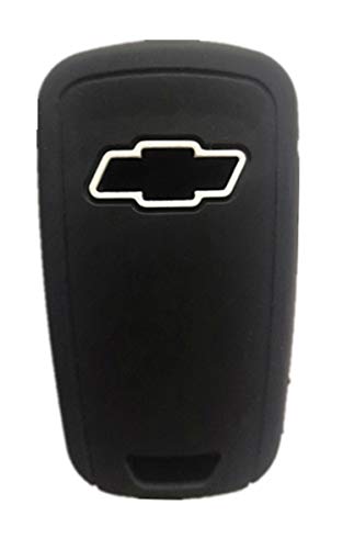 KAWIHEN Silicone Key Fob Cover Compatible with Chevrolet Chevy Cruze Equinox Impala Malibu Sonic Spark Volt Camaro 4 Buttons Key Fob Case Cover OHT01060512 KR55WK50073