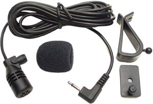 3.5mm microphone external mic compatible for atoto a6,a6 pro,kenwood dmx125,dmx4707s,dmx706s,dmx7704s,ddx396, dmx7705s,jvc kw-v21bt kw-v51bt kw-v620bt kw-v820bt car vehicle audio stereo radio gps dvd